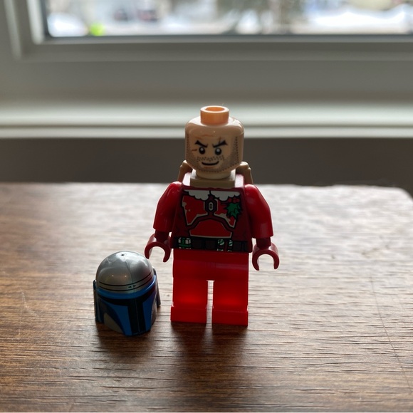 Star Wars Santa Jango Fett Red Torso Santa Claus Coat Backpack Dark Beige Figure - Picture 3 of 3